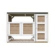 TIMBELA - Abri de jardin pour poubelles 2x240L TIMBELA M981A-TERRA BROWN - vignette