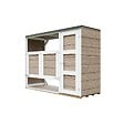 TIMBELA - Abri de jardin pour poubelles 2x240L TIMBELA M981A-TERRA BROWN - vignette