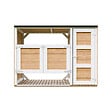 TIMBELA - Abri de jardin pour poubelles 2x240L TIMBELA M981A-HARVEST HONEY - vignette