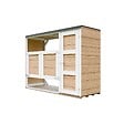 TIMBELA - Abri de jardin pour poubelles 2x240L TIMBELA M981A-HARVEST HONEY - vignette
