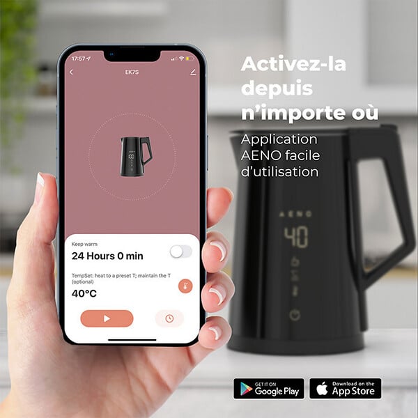 AENO - Bouilloire Électrique EK7S Smart : Contrôle WiFi, Maintien au Chaud et Sécurité Maximale-AENO - large