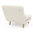 ID MARKET - Fauteuil convertible ROMEO lit d'appoint 1 place 80x190 cm bouclette blanc - vignette