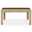 ID MARKET - Table à manger rectangle GEORGIA 8 personnes imitation hêtre et noire 160 x 80 cm - vignette