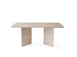 HABITAT ET JARDIN - Table à manger en bois "Lizzard" 180 x 90 x 77 cm - Travertin - vignette