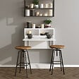 HABITAT ET JARDIN - Table de repas pliable en bois "Bracked" - 70 x 15 x 96 cm - Blanc - vignette