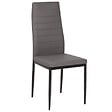 ID MARKET - Lot de 6 chaises ROMANE grises pour salle à manger - vignette