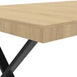 ID MARKET - Table à manger rectangle ALMA 6 personnes design industriel 160 cm - vignette