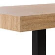 ID MARKET - Table à manger rectangle PHOENIX 6 personnes bois et noir 160 cm - vignette