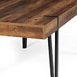 ID MARKET - Table à manger rectangle AUSTRIA 10 personnes bois pied épingle 200 cm - vignette