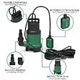 VOUNOT - Pompe evacuation pour eaux chargees 14000L/h profondeur 7m - vignette