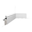 ORAC DECOR - Pack 10 mètres Plinthe de rénovation SX186 avec colle - Orac x Cimaises-et-plus - 13,8 x 2,2 x 200cm (h x p x L) - surplinthe décorative polymère - vignette
