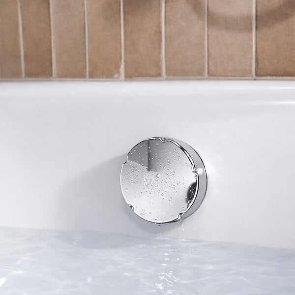 ALLIBERT - Vidage de Baignoire 50 mm Finition Chrome avec Trop-plein - large