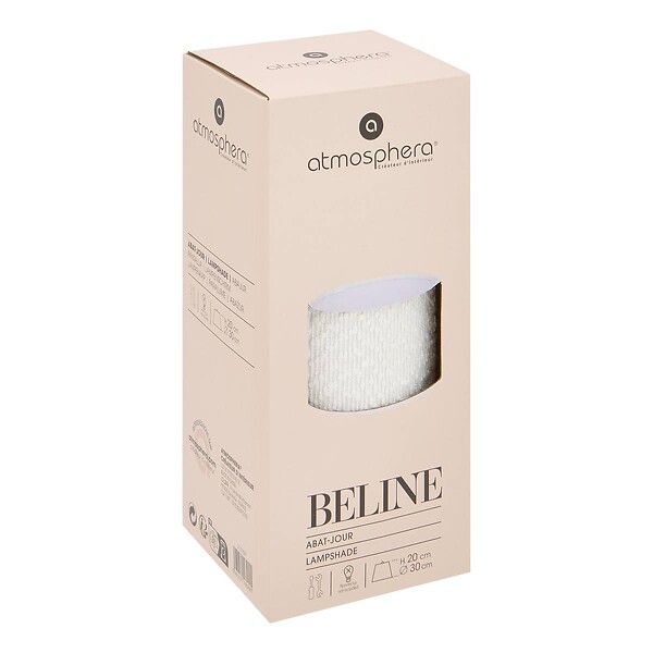 ATMOSPHERA - Abat-jour Beline D30cm blanc - large