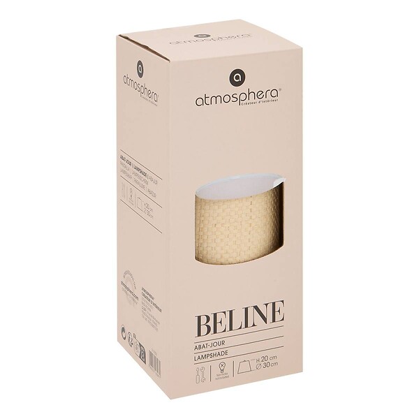 ATMOSPHERA - Abat-jour Beline D30cm beige - large