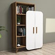 HABITAT ET JARDIN - Bibliothèque en bois "Form" 90 x 32 x 132 cm - Noyer - vignette