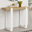ID MARKET - Console PHOENIX bois et blanc - vignette