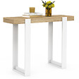 ID MARKET - Console PHOENIX bois et blanc - vignette