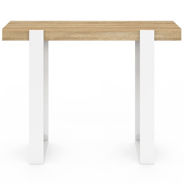 ID MARKET - Console PHOENIX bois et blanc - large