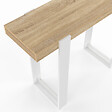 ID MARKET - Console PHOENIX bois et blanc - vignette
