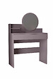 HABITAT ET JARDIN - Coiffeuse avec miroir en bois "Harmony Mini Round" - 90 x 40 x 133 cm - Violet - vignette