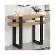ID MARKET - Console double PHOENIX bois et noir - vignette