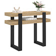 ID MARKET - Console double PHOENIX bois et noir - vignette