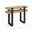 ID MARKET - Console double PHOENIX bois et noir - vignette