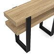 ID MARKET - Console double PHOENIX bois et noir - vignette