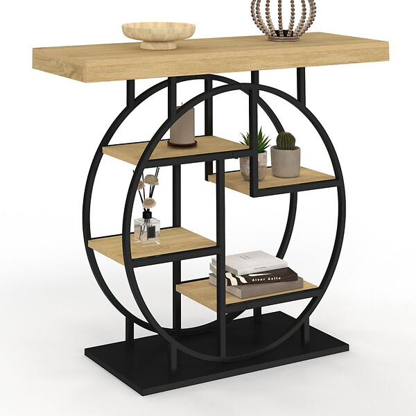 ID MARKET - Console étagère OLA design industriel - large