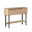 HABITAT ET JARDIN - Console avec miroir en bois "Calvin" - 100 x 30 x 76 cm - Marron - vignette