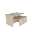 HABITAT ET JARDIN - Table gigogne (2 pièces) en bois "Twins" 72 x 45 x 42 cm - Travertin - vignette