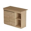 HABITAT ET JARDIN - Table de cuisine en bois "Siven" - 120 x 60 x 88 cm - Marron - vignette