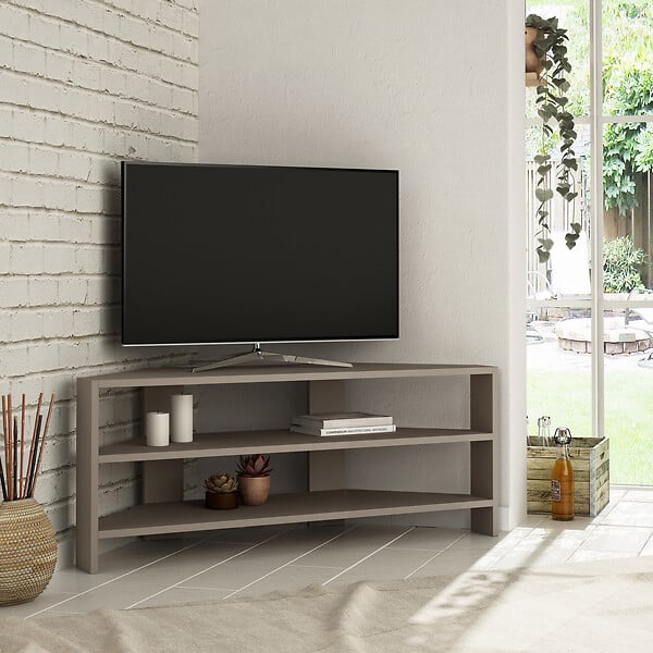 HABITAT ET JARDIN - Meuble TV en bois "Thales" 114 x 36 x 45 cm - Moka clair - large