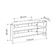 HABITAT ET JARDIN - Meuble TV en bois "Thales" 114 x 36 x 45 cm - Moka clair - vignette