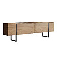 HABITAT ET JARDIN - Meuble TV en bois "Luxe" - 180 x 30 x 50 cm - Marron - vignette
