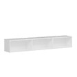 HABITAT ET JARDIN - Meuble TV suspendu en bois "Rigel" - 180 x 32 x 30 cm - Blanc - vignette