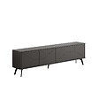 HABITAT ET JARDIN - Meuble TV en bois "Dune" - 180 x 29 x 50 cm - Gris anthracite - vignette