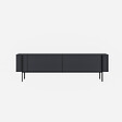 HABITAT ET JARDIN - Meuble TV en bois "Herman" - 160 x 31 x 45 cm - Gris anthracite - vignette