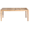 BELIANI - Table de salle à manger de jardin CHIOGGIA 90 cm 180 cm Bois d\'acacia certifié Marron clair - vignette