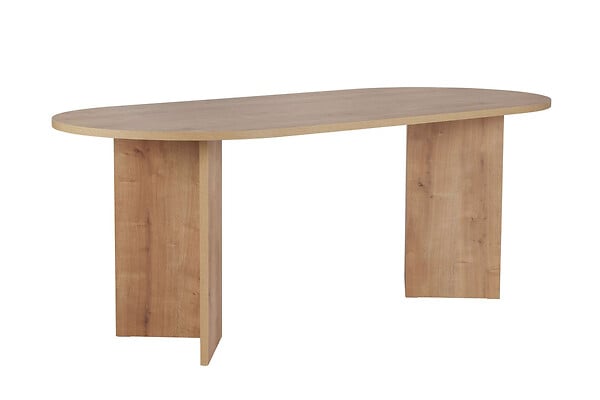 HABITAT ET JARDIN - Table à manger en bois "Sabella" 200 x 90 x 75 cm - Chêne saphir - large