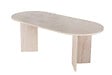 HABITAT ET JARDIN - Table à manger en bois "Sabella" 200 x 90 x 75 cm - Travertin - vignette