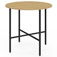 ID MARKET - Table à manger fixe ronde DETROIT 4 personnes design industriel 80 cm - vignette