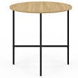 ID MARKET - Table à manger fixe ronde DETROIT 4 personnes design industriel 80 cm - vignette