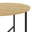 ID MARKET - Table à manger fixe ronde DETROIT 4 personnes design industriel 80 cm - vignette