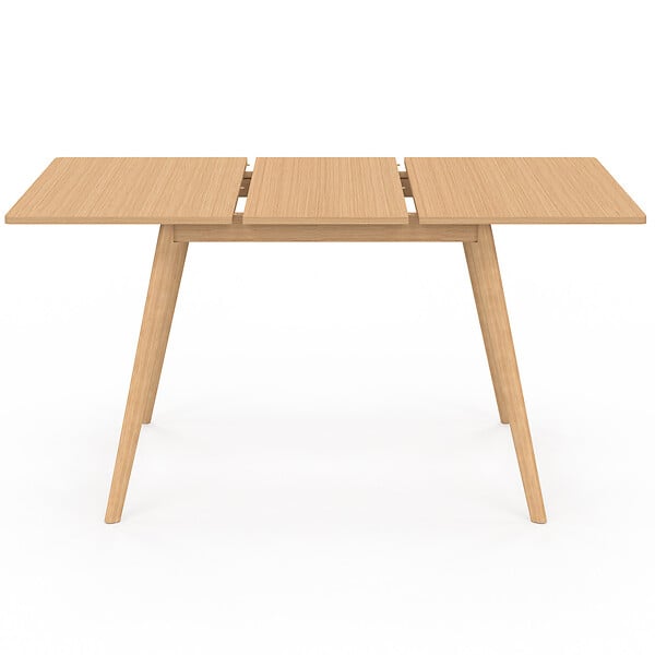 ID MARKET - Table à manger extensible rectangle NOOR 4-8 personnes effet bois 110-150 cm - large