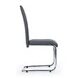 ID MARKET - Lot de 4 chaises MIA grises pour salle à manger - vignette