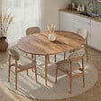 HABITAT ET JARDIN - Table à manger extensible en bois "Viona" 100 x 100 x 75 cm - Pin atlantique - vignette