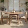 HABITAT ET JARDIN - Table à manger extensible en bois "Viona" 100 x 100 x 75 cm - Pin atlantique - vignette