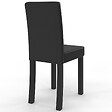 ID MARKET - Lot de 4 chaises HANNAH noires pour salle à manger - vignette
