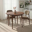 HABITAT ET JARDIN - Table à manger extensible en bois "Viona" 100 x 100 x 75 cm - Barok Walnut - vignette